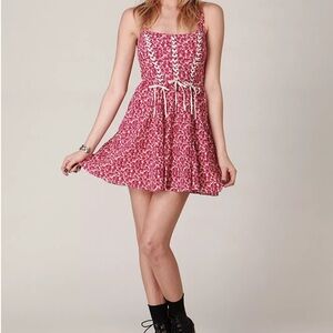 Free People Dessert Rose Corset Dress Size 4